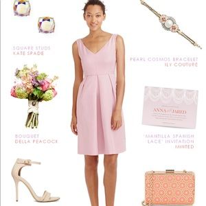 J. Crew Kami Classic Faille Dress Lavender Dust